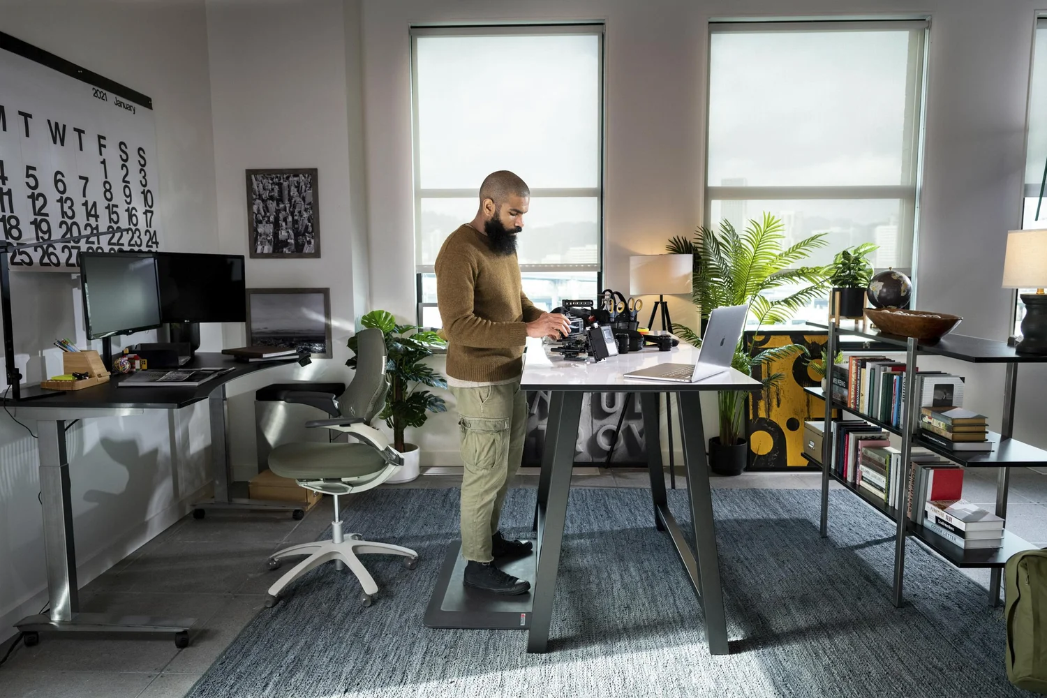 Creative professional working in an edit studio