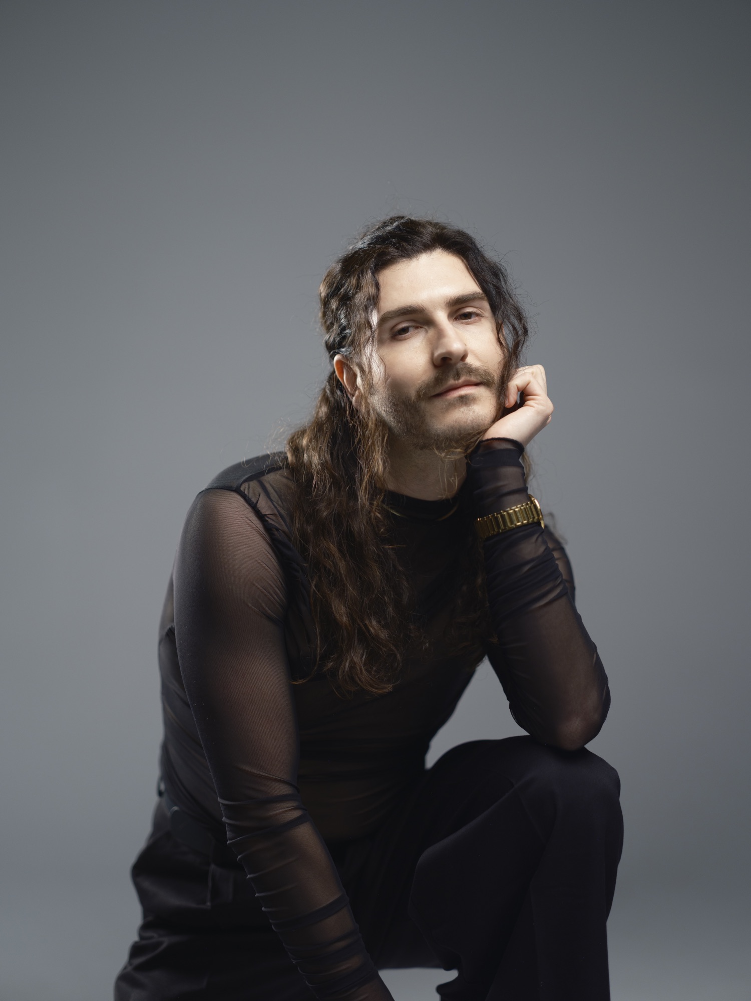 Expressive studio portrait of actor Dylan Wayne Lawrence